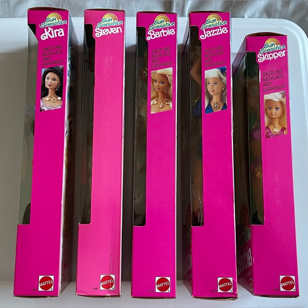 Vintage 1991 Sun Sensation Barbie Set – Barbie, Kira, Steven, Jazzie & Skipper - Picture 8 of 8